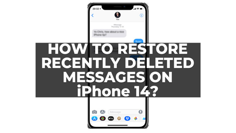 Как восстановить недавно удаленные сообщения на iPhone 14?