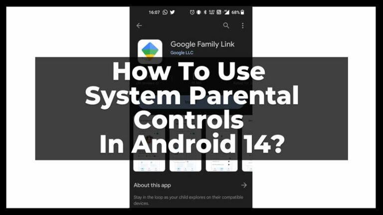 Системный родительский контроль в Android 14