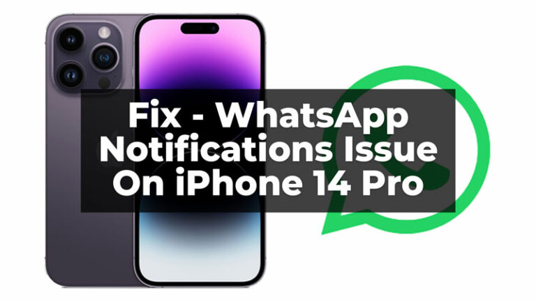 Как исправить, что iPhone 14 Pro не получает уведомления WhatsApp?