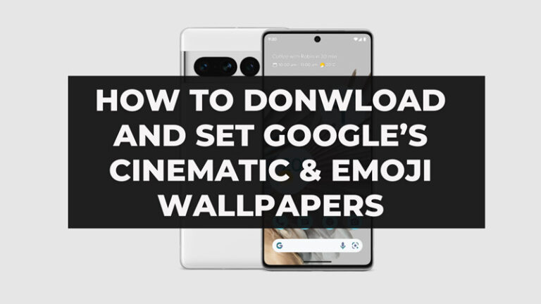 Создание и использование Google Cinematic Wallpaper & Emoji Wallpaper