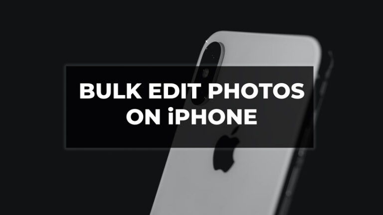 Действия по массовому редактированию фотографий на iPhone