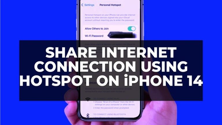 Как поделиться подключением к Интернету с помощью Hotspot на iPhone 14