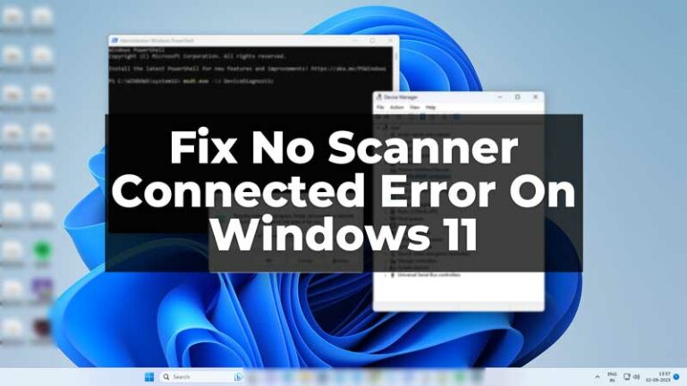 Как исправить ошибку «Сканер не подключен» в Windows 11?