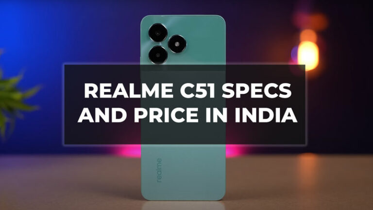 Ознакомьтесь с техническими характеристиками и ценой Realme C51 в Индии